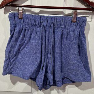 Women's Athletic Works Gym Shorts Size XS Purple Elastic Waist Drawstring 328
